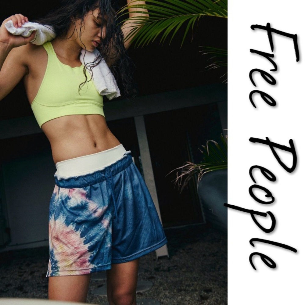 Free People Movement When In Venice Mesh Shorts NWT S